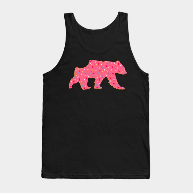 Animal Cracker Frosted Gay Bear with Sprinkles and a Bite | BearlyBrand Tank Top by The Bearly Brand